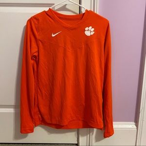 NIKE Orange Long Sleeve Dri-Fit Shirt